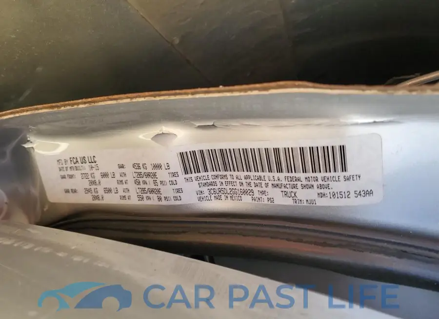 3C6UR5DL2GG160029# 12