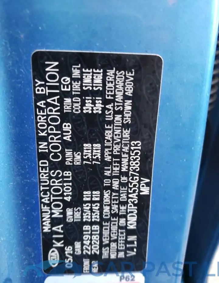 KNDJP3A55G7383513# 13