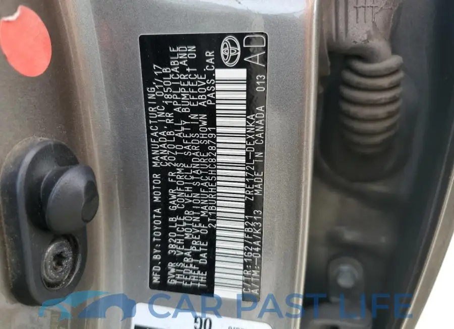 2T1BURHE5HC828791# 12