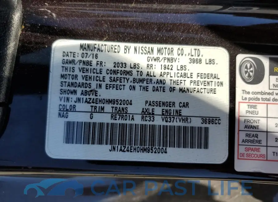 JN1AZ4EH0HM952004# 13