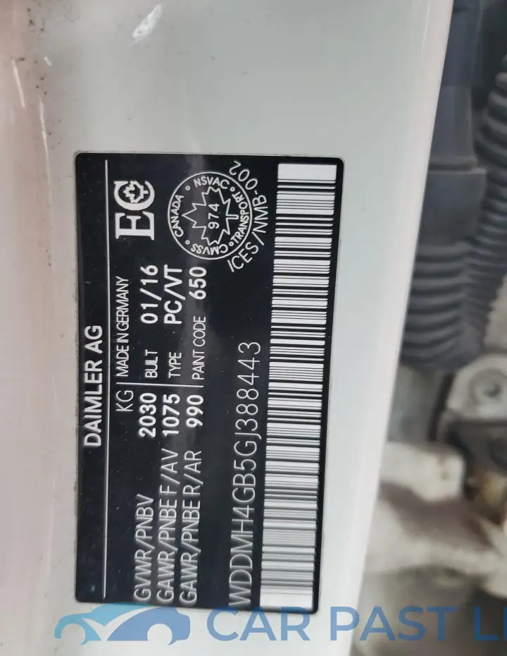 WDDMH4GB5GJ388443# 13