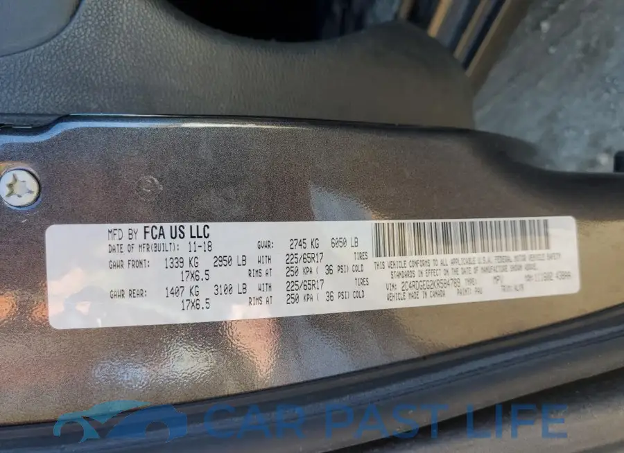 2C4RDGEG2KR584789# 13