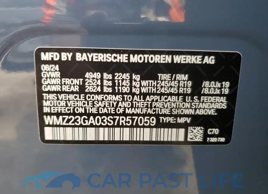 WMZ23GA03S7R57059# 12