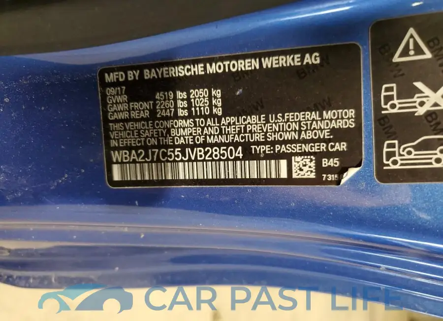 WBA2J7C55JVB28504# 13