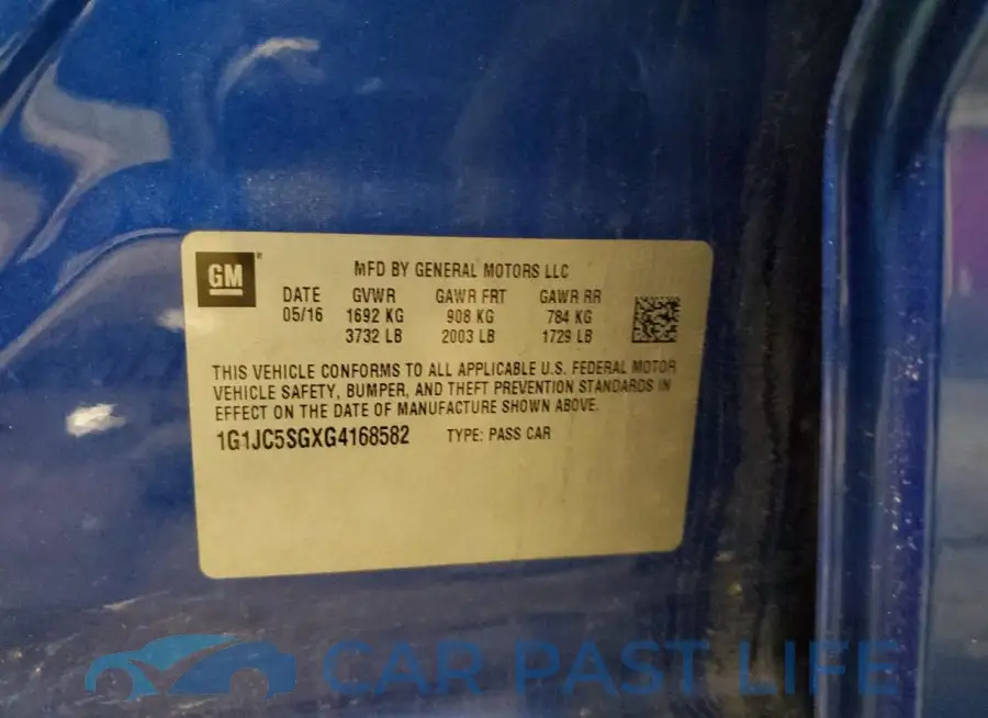 1G1JC5SGXG4168582# 12
