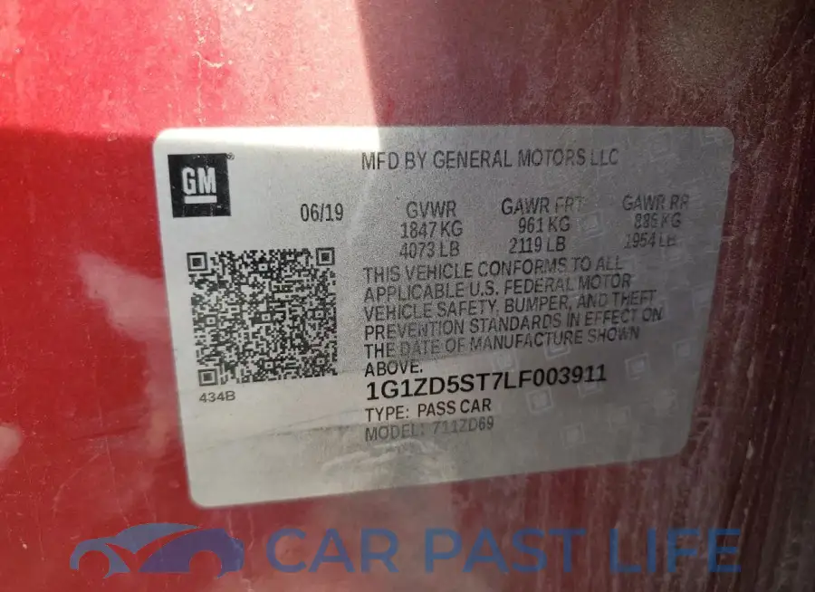 1G1ZD5ST7LF003911# 12