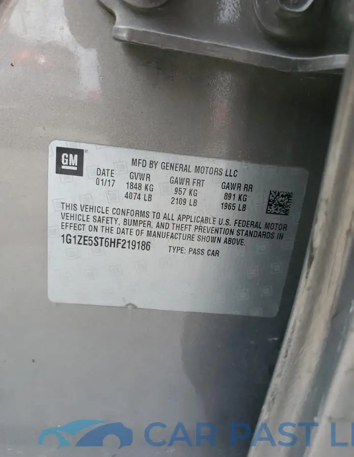 1G1ZE5ST6HF219186# 12