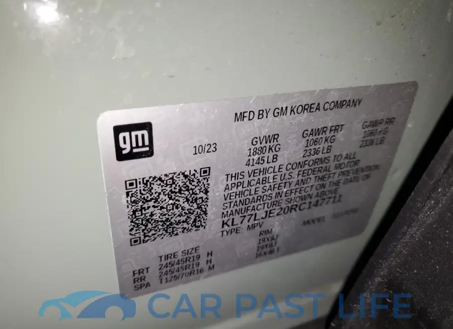 KL77LJE20RC147711# 13