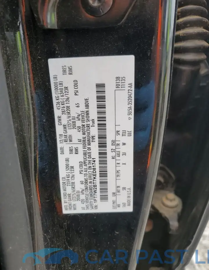 1FT7W2BT7KED81741# 13