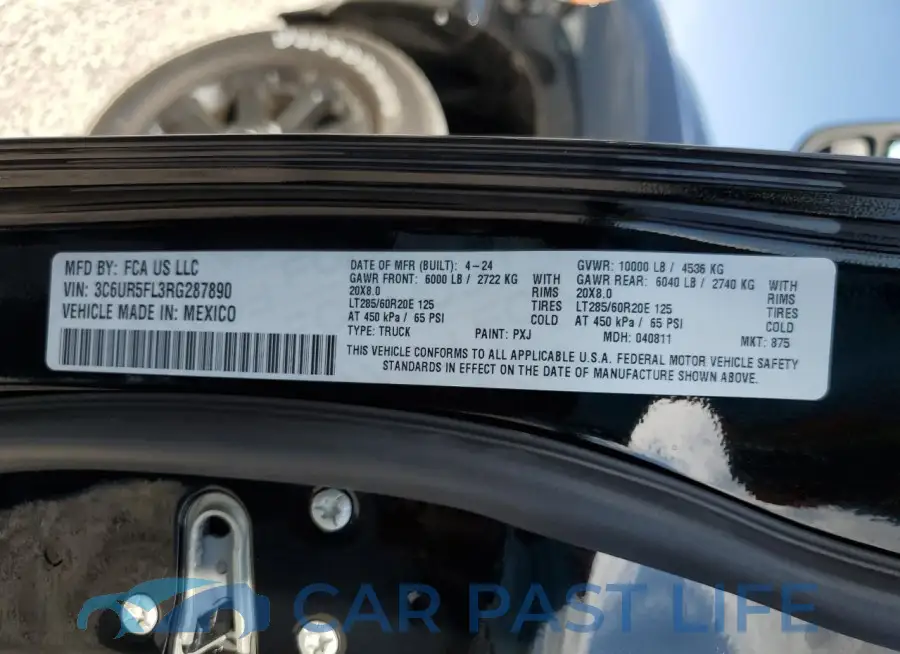 3C6UR5FL3RG287890# 12