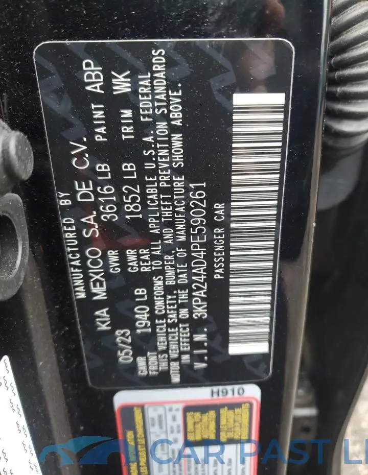 3KPA24AD4PE590261# 12