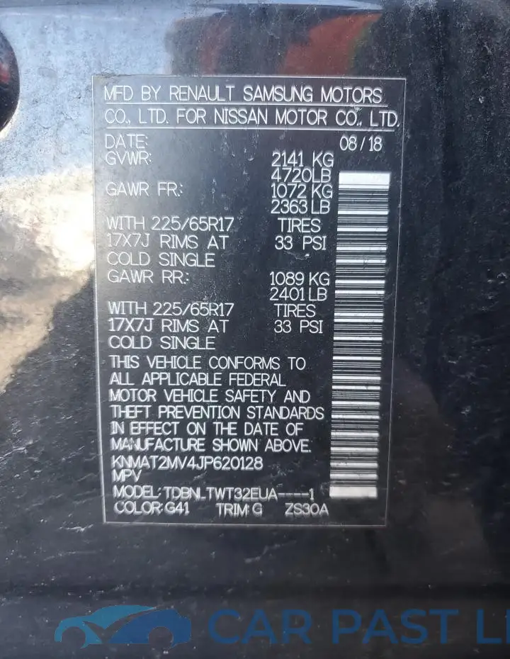 KNMAT2MV4JP620128# 13