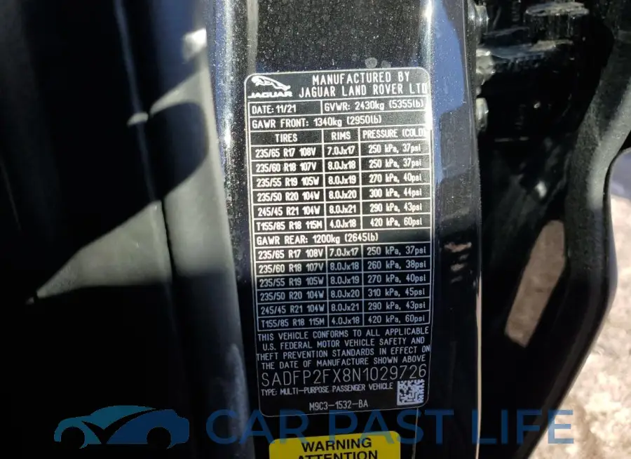 SADFP2FX8N1029726# 13