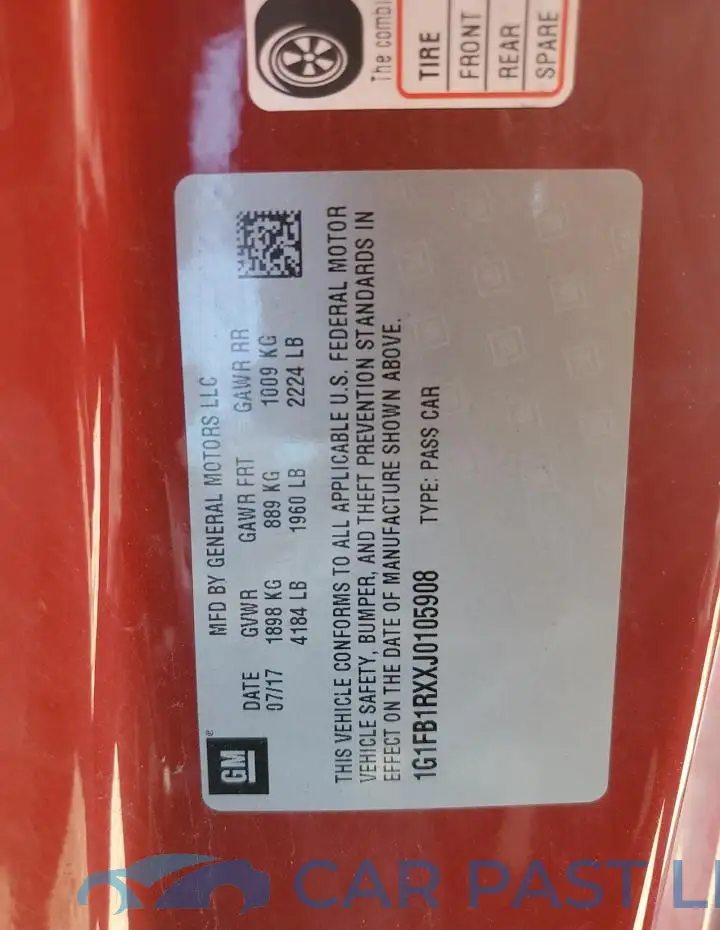 1G1FB1RXXJ0105908# 12