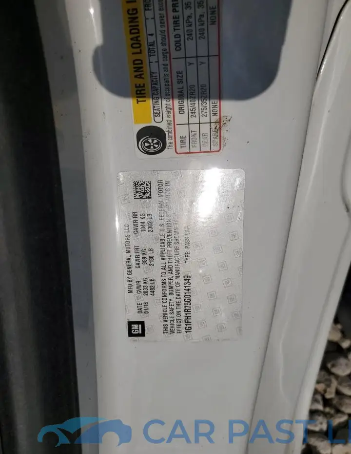 1G1FH1R75G0141349# 12