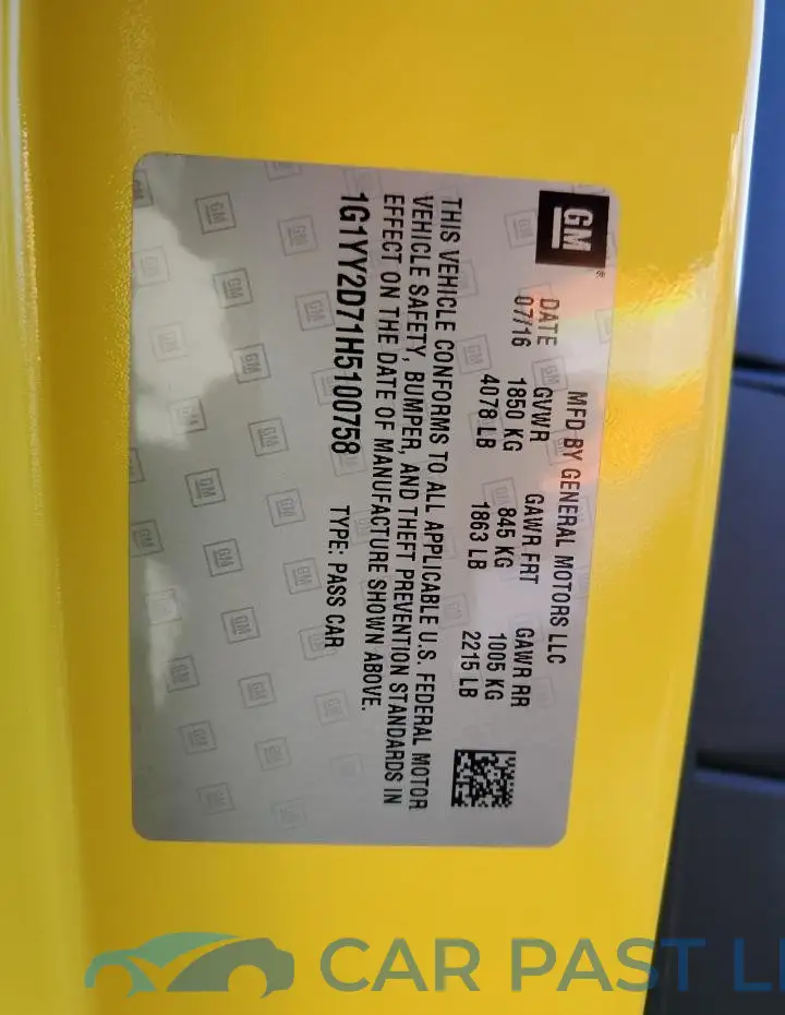 1G1YY2D71H5100758# 12
