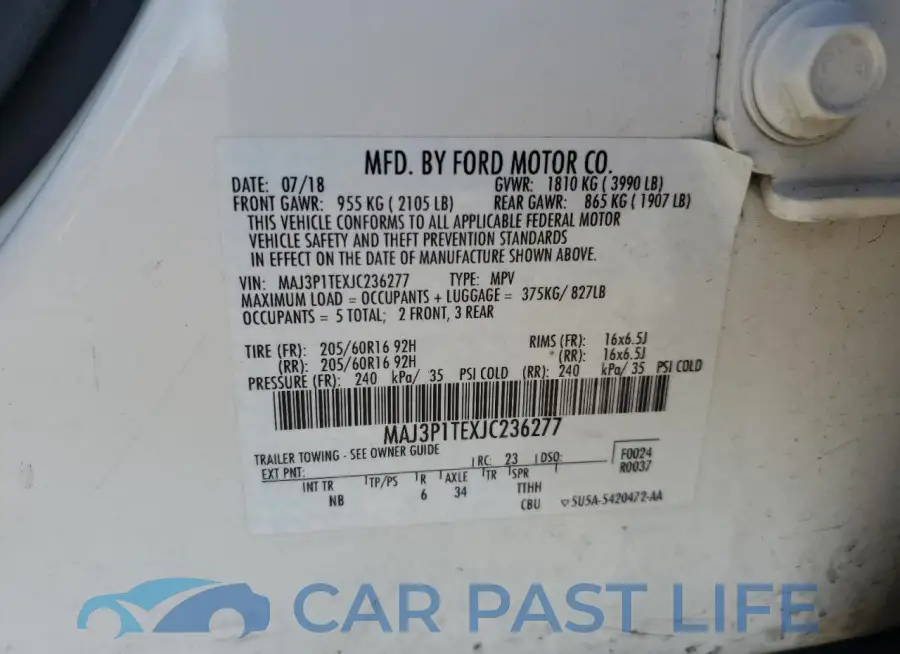 MAJ3P1TEXJC236277# 13