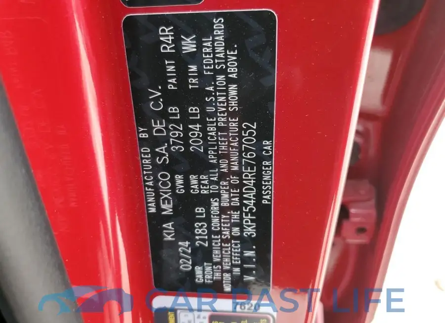 3KPF54AD4RE767052# 12