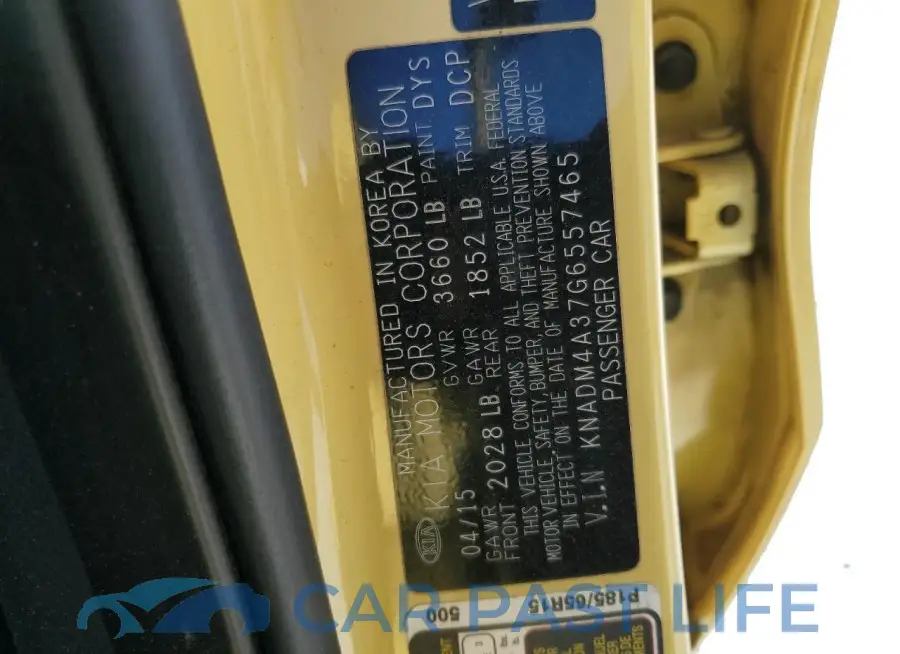 KNADM4A37G6557465# 12