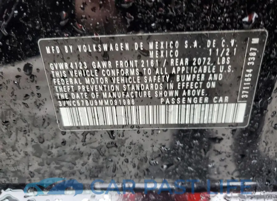 3VWC57BU9MM091986# 12