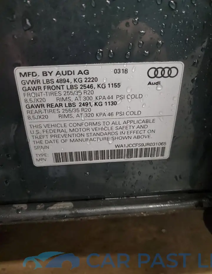WA1JCCFS9JR031065# 13