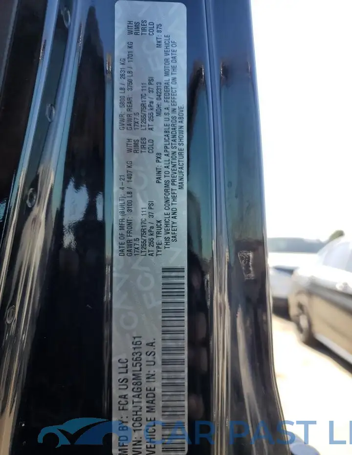 1C6HJTAG8ML563161# 12