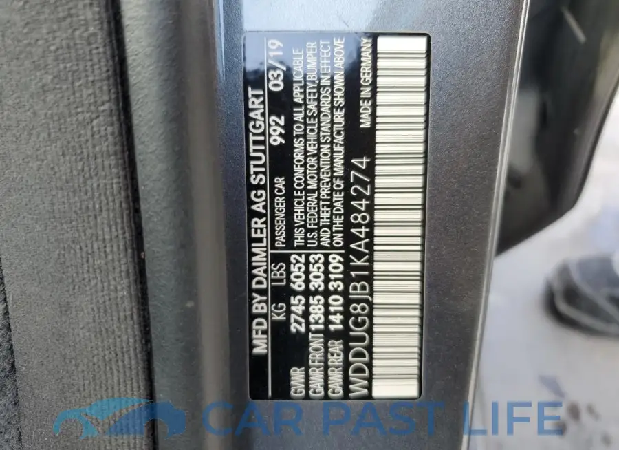 WDDUG8JB1KA484274# 13
