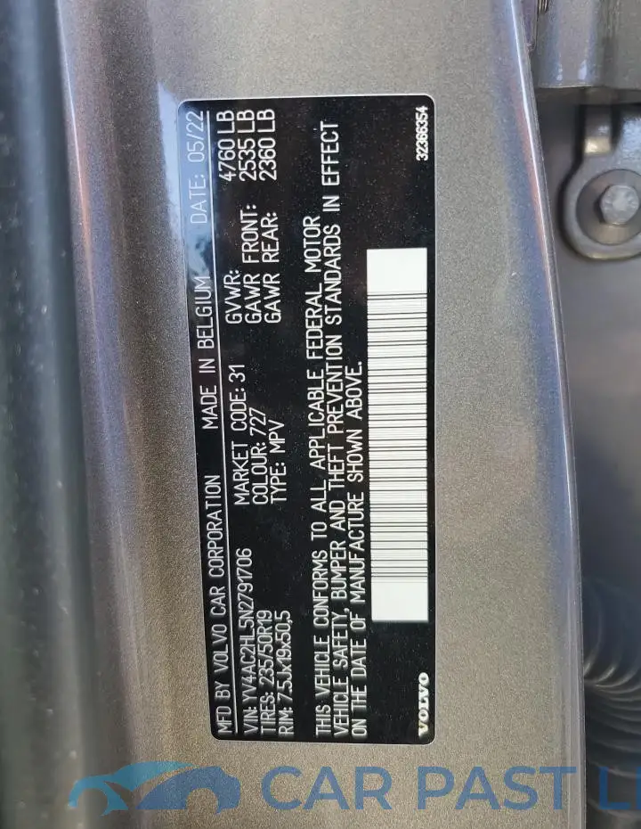 YV4AC2HL5N2791706# 13