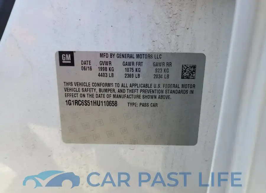 1G1RC6S51HU110658# 12