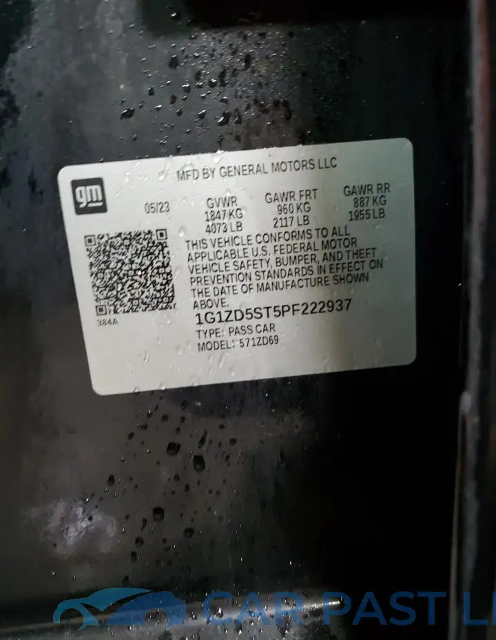 1G1ZD5ST5PF222937# 13