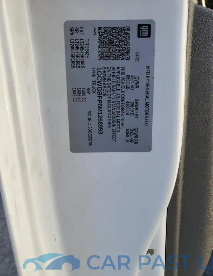 1GCWGBFP6M1268993# 13