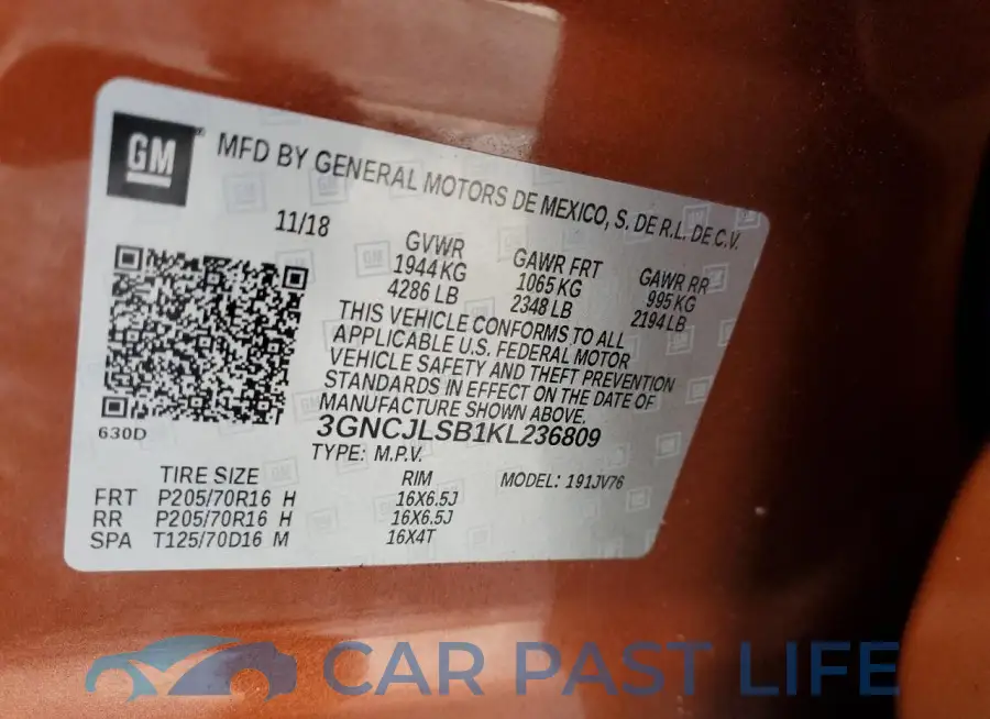 3GNCJLSB1KL236809# 14