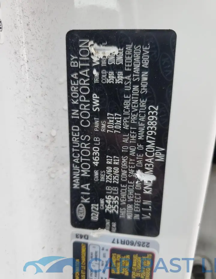 KNDPM3AC0M7938932# 13