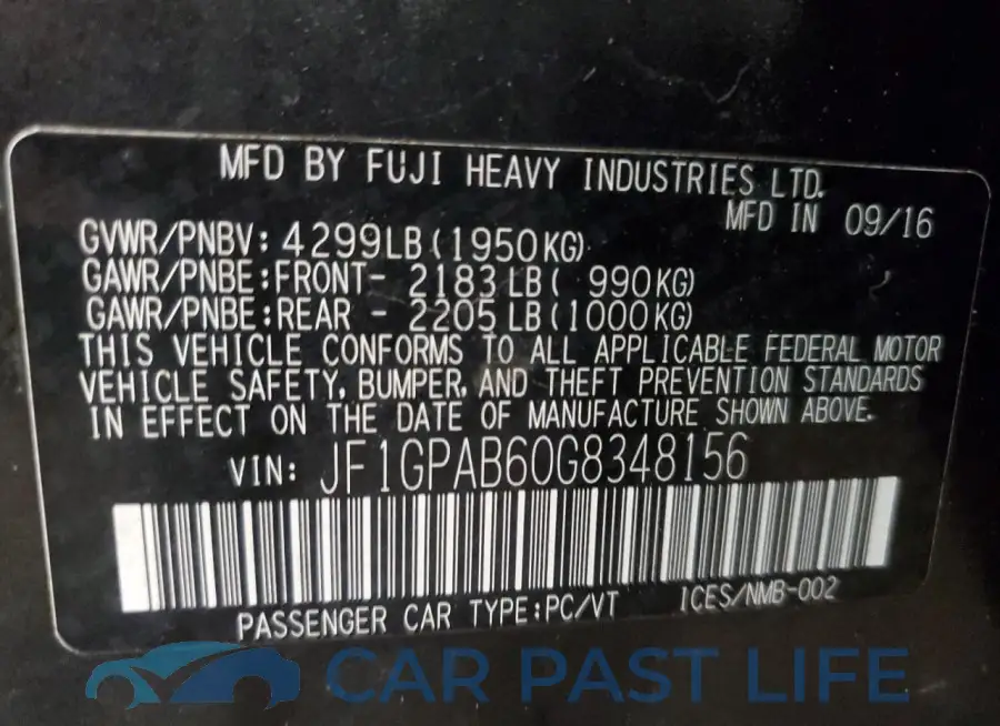 JF1GPAB60G8348156# 12