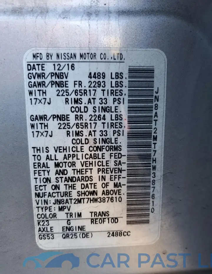 JN8AT2MT7HW387610# 14