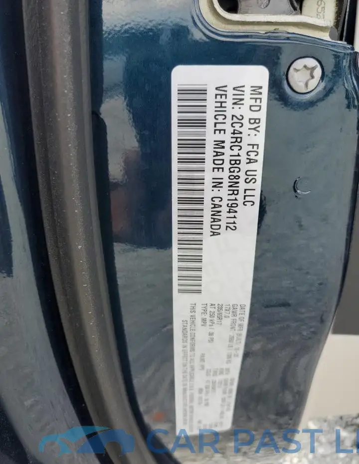 2C4RC1BG8NR194112# 13