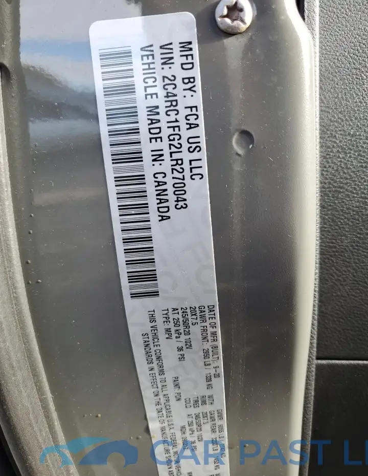 2C4RC1FG2LR270043# 14