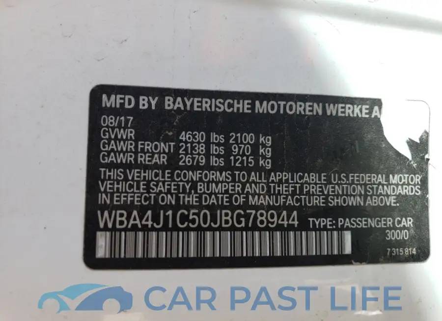 WBA4J1C50JBG78944# 12