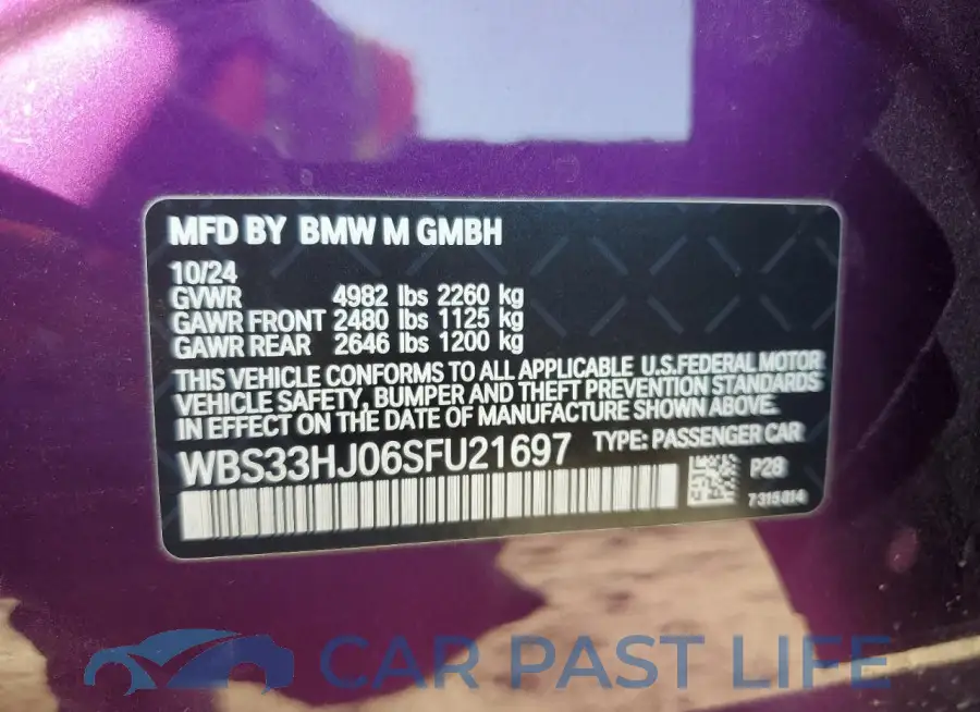 WBS33HJ06SFU21697# 13