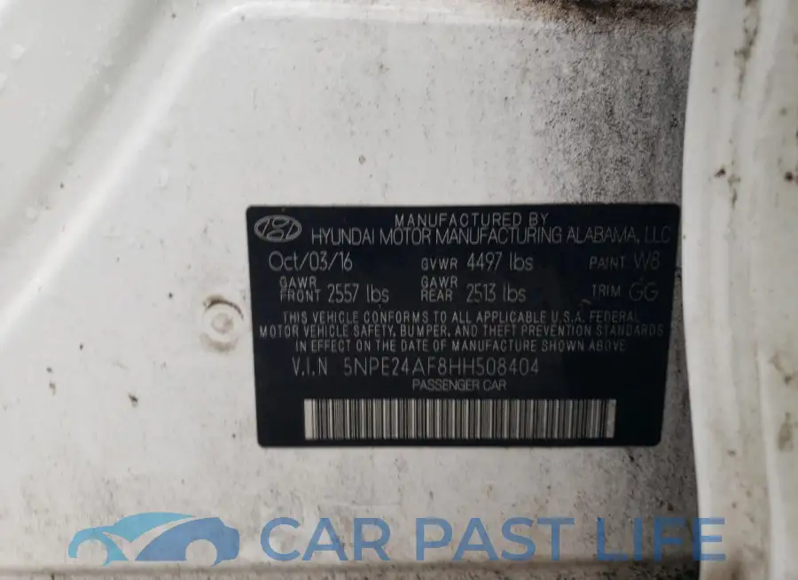5NPE24AF8HH508404# 12
