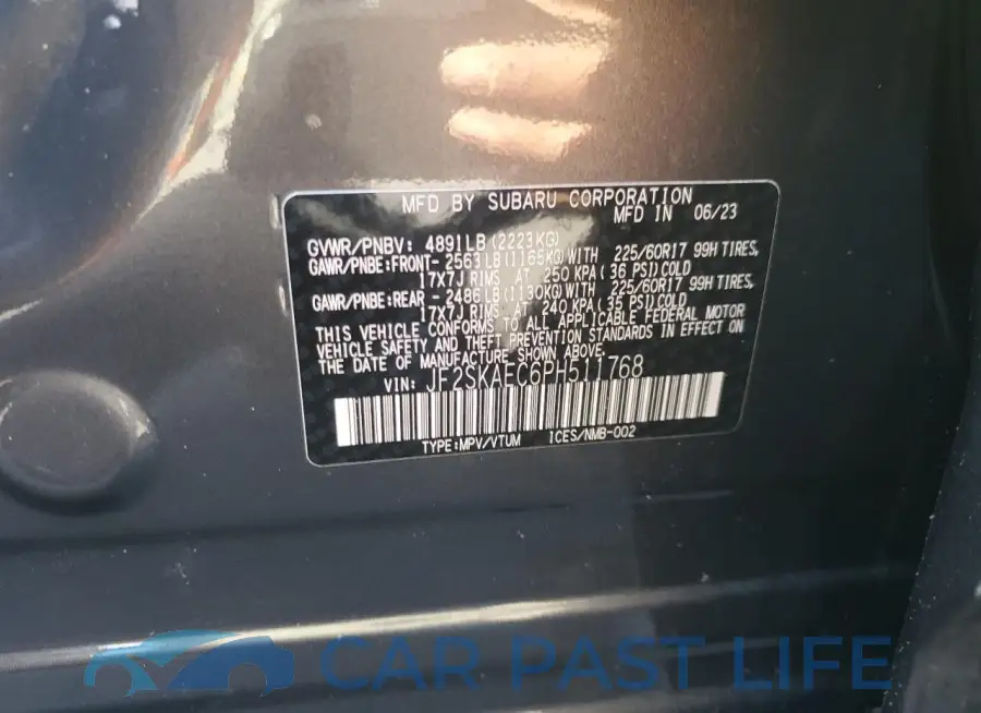 JF2SKAEC6PH511768# 14