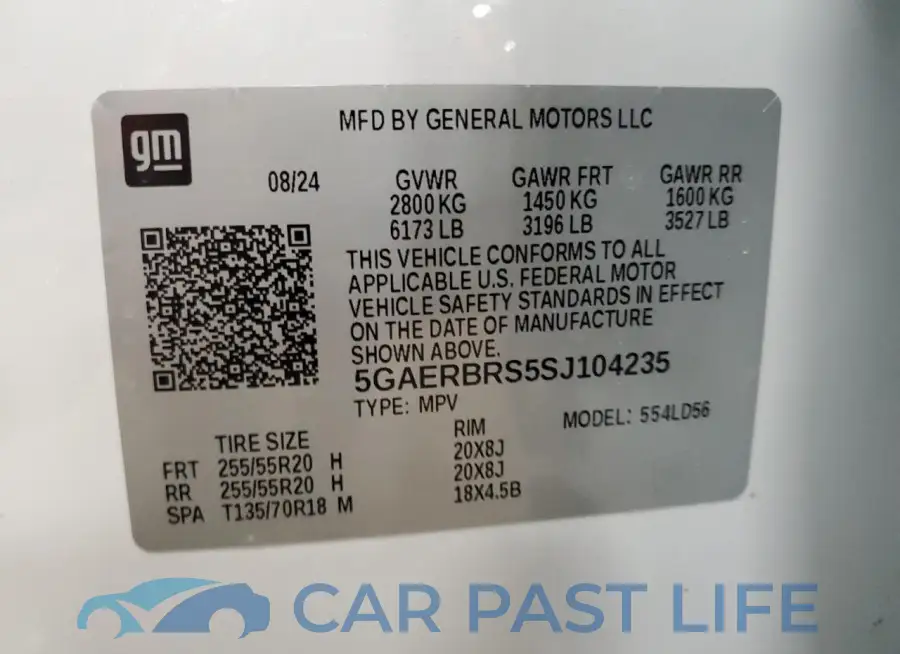 5GAERBRS5SJ104235# 14