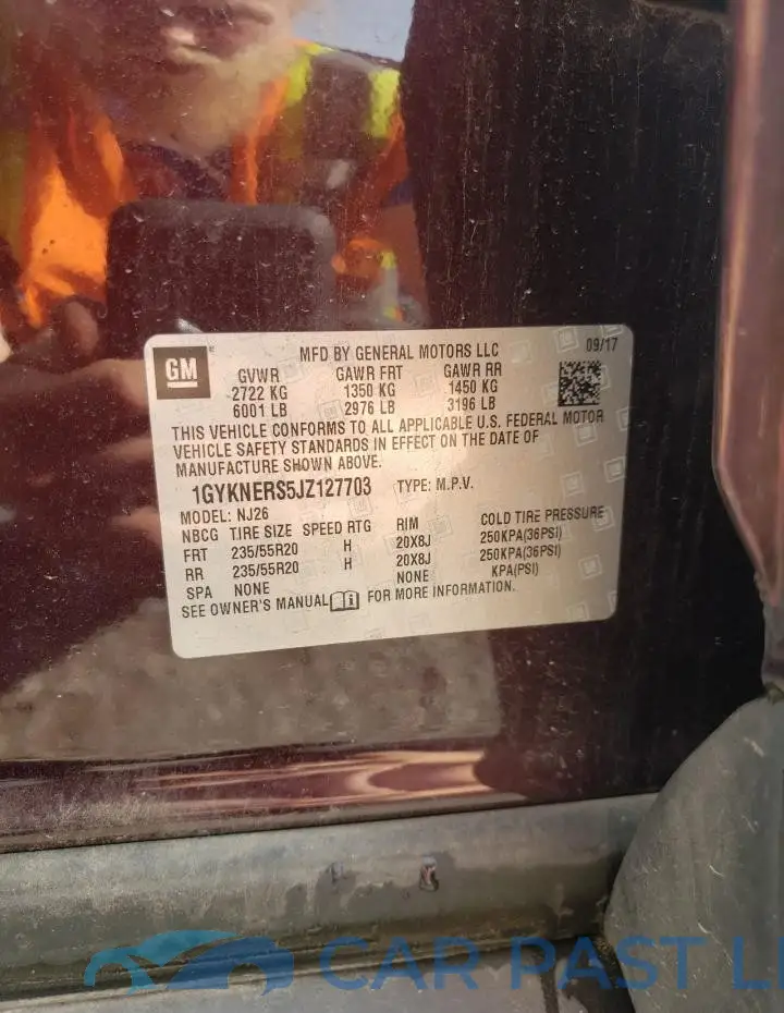 1GYKNERS5JZ127703# 12