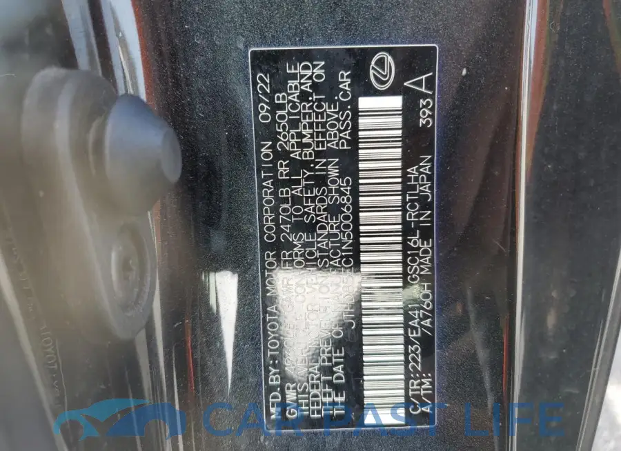 JTHD85EC1N5006845# 13