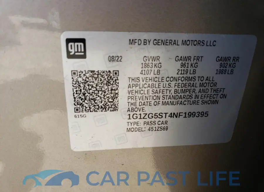 1G1ZG5ST4NF199395# 12