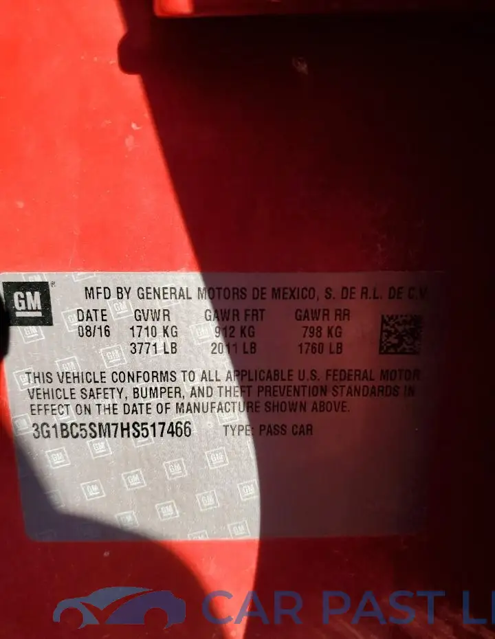 3G1BC5SM7HS517466# 12
