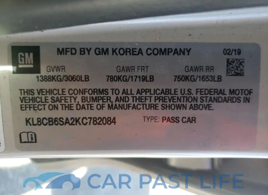 KL8CB6SA2KC782084# 12