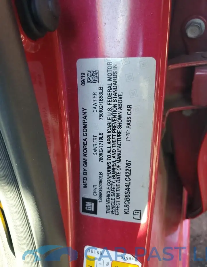 KL8CB6SA4LC422767# 12