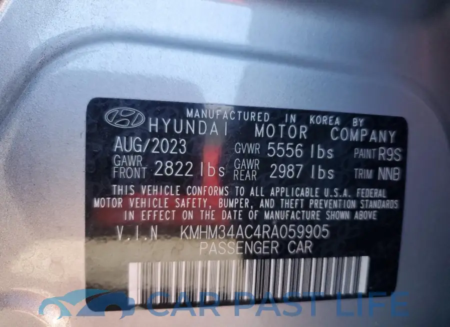 KMHM34AC4RA059905# 13