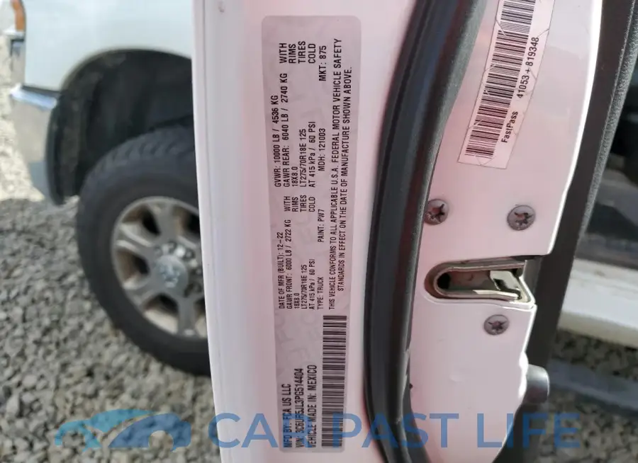 3C6UR5JL3PG514404# 12